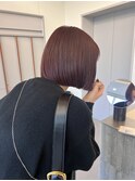 黒髪/ボブルフ/ネビージュ/小顔/ワンレン/矢場町/髪質改善/前髪