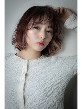 カバーヘア 上尾西口店(COVER HAIR) ミルクティーピンクフレンチカジュアル抜け感ボブv上尾20代30代