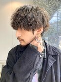 波巻きパーマセンターパーマツイストスパイラルマッシュ調布