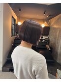 ショートボブ×ショコラブラウン