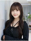 小顔カット/顔まわり/大人可愛いロングレイヤー