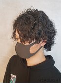 メンズ波巻きパーマ