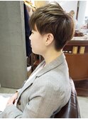 【松戸BULL】サロンスタイル☆オリーブカラーショートカット