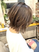 ルーナヘアー(LUNA hair)&nbsp;くびれボブ レイヤー カット ナチュラルグラデーションカラー