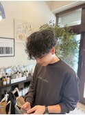 メンズカット/シャドウパーマ/波巻きパーマスタイル