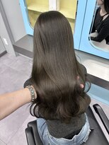 ノー バイ イオエ 西梅田(no. by ioe)&nbsp;ブリーチなしカラー/髪質改善/ミルクティーベージュ/小顔ヘア