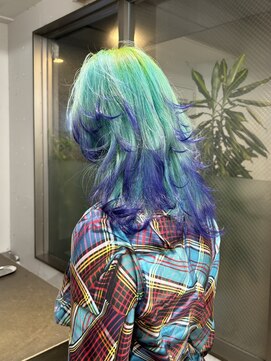 オーン(OOn) ネオングリーン×ミントブルー×バイオレット