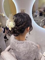 ヘア サロン クラン ソア 心斎橋店(hair salon clan soar)&nbsp;成人式ヘア アップスタイル