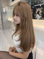 ロール 博多(Role)&nbsp;似合わせカット/ダブルカラー/ブリーチ/ミルクティーベージュ