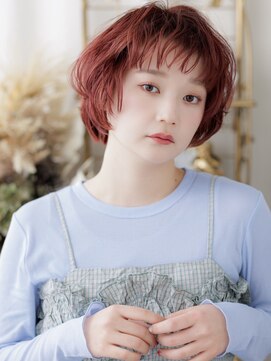 カバーヘア ブリス 大宮西口(COVER HAIR bliss) レッドブラウンアンブレラカラーシャギーウルフa大宮10代20代