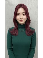 ニューヨークニューヨーク 南草津店(NYNY) ワインレッドxロングレイヤー