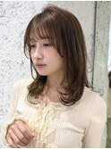 レイヤーカット/透明感カラー/顔周りカット/ロングレイヤー