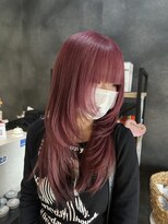 ノーヴァ バイ ボナ 前橋店(nova by bona)&nbsp;pink Lavender × hashcut