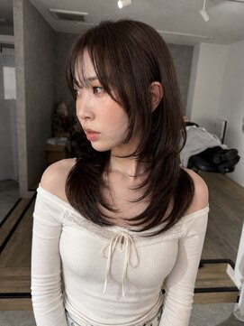 エトワ 中央店(etoi) 大分ミディアムボブレイヤー軽め韓国レイヤーくびれスタイル