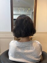 グルス 蔵前 新御徒町店(grus)&nbsp;蔵前|ふんわり丸みのダークトーンボブ