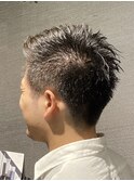 ビジネスベリーショート ワイルドアップバング 骨格補正カット
