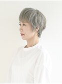 【えがお美容室】60代にオススメ◎スイッチカラーでグレイヘアに