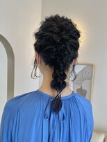 ラヴィズム 松崎店(LUVISM)&nbsp;お呼ばれhair 編みおろしアレンジ
