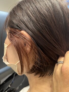 ディーヘアーデザイン(d.HAIR DESIGN) イヤリングカラー×ボブ