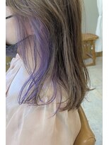 マロウ(mallow) 《花屋併設》イヤリングカラー/ディープパープル@20代30代40代