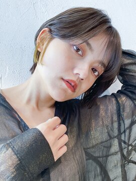 アイティーバイアルバム 松戸店(IT by ALBUM) ナチュラルショートボブ_グレージュカラーボブウルフ_68806