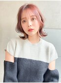 表参道roijir 小顔くびれショート ×春ピンク