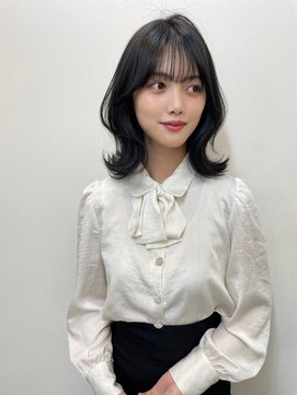 イオエ(ioe) 似合わせカット/メルティカラー/ウェーブミディアム/着物