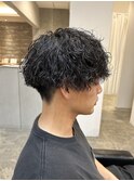 メンズマッシュパーマツイストスパイラルパーマ波巻きパーマ