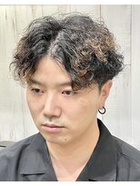 ヨシザワインク プレミアム 横浜 桜木町店(YOSHIZAWA Inc. PREMIUM)&nbsp;ツーブロック波巻きパーマ