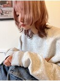 コーラルピンクブラックエンドカラーウルフ