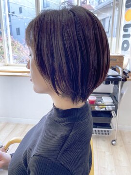 モリオ フロム ロンドン 成増店 【morio成増/児玉】丸みショート 暗髪