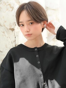 アグ ヘアー レイル 新津店(Agu hair rail) 《Agu hair》透明感カラー×まとまる大人ハンサムショート