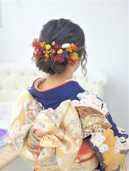 リサ 恵比寿(risa.)の写真/恵比寿1分【ヘアセット¥3200/ヘアセット+フルメイク¥7500】プロにお任せ！早朝の結婚式もrisa.で決まり★