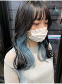 インナーペールブルー/イメチェンヘアスタイル