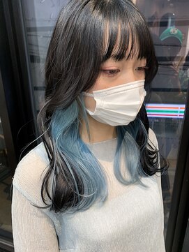 アクト 原宿(ACT) インナーペールブルー/イメチェンヘアスタイル