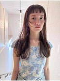 【坂本拓麻】オン眉/顔周りレイヤー/大人かわいいレイヤーロング