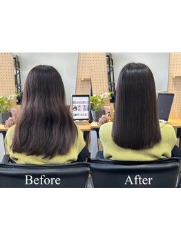【口コミ最高評価】今だけじゃない、本質的な髪質改善で10年後の美髪まで一緒にプランニング。［縮毛矯正］