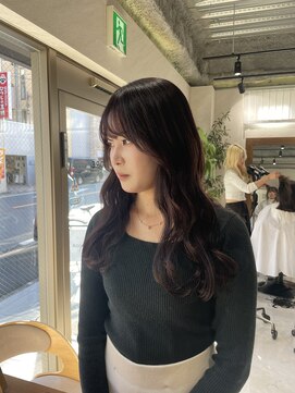 クム 横浜(qumu) 【qumu】ラベンダー×顔まわりカット