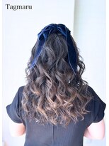 タグマル&nbsp;ふわふわ華やかなハーフアップ☆