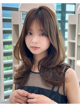 ライズ ネックス ザ サロン 渋谷(LIZE nex the salon) 【小顔レイヤーカット　前髪あり　#10】#渋谷駅#韓国#髪質改善