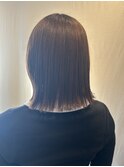 髪質改善ストレート/艶髪/外はねボブ