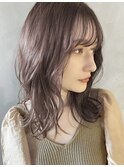 【PARK】ミディアムレイヤー×ラベンダーベージュ