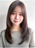 薄めバングうる艶髪ナチュラルショート大人可愛いくびれヘアF