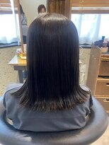 ヘアリゾート粋 トゥジュ 池袋東口店(tujuh)&nbsp;透明感ブラック/ミディアムレイヤー/髪質改善