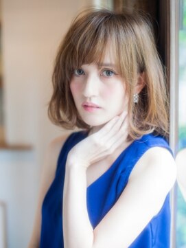 サロンドブルック 久喜店(salon de brook) 王道ガーリーふんわりボブ