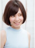 スタイリングが簡単な髪ツヤ大人お手軽ボブ
