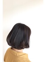 ヘアーデザイン ルネッタ(Hair Design Lunetta)&nbsp;ふんわり内巻きボブ×アッシュブラック