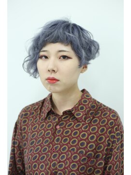 クリーン ヘアデザイン(CLLN hair Design) 【CLLN】アシメウェーブシルバーパープル