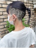 ラインアート スキンフェード女子 刈り上げ女子 ドラケン女子
