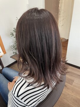 ヘアー ワンアビル(Hair One Abile) ハイライト×ピンクバイオレットベージュ